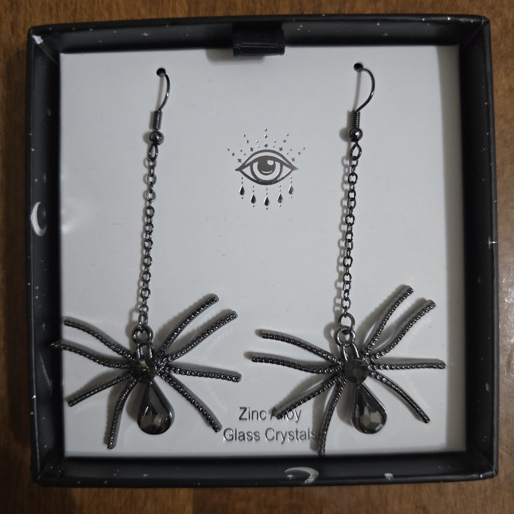 EyeCandy LA Spider Earrings